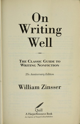 On writing well (2005, Collins Reference)