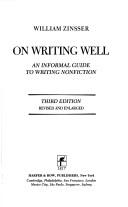 On writing well (1985, Harper & Row)